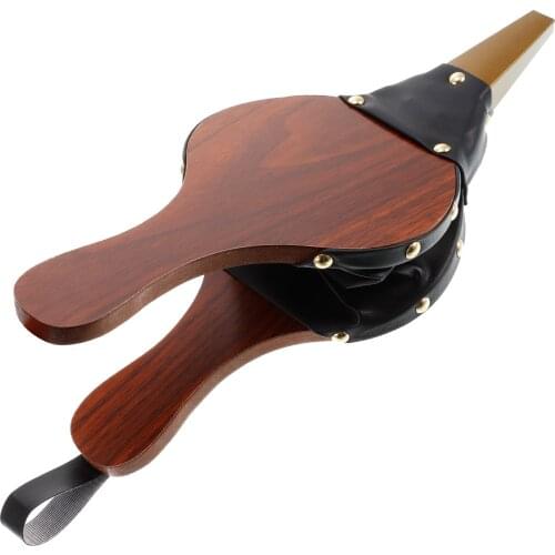 Mini Vintage Wooden Manual Handmade Air Blower Fan Blower For Fireplace Barbecue Fire Bellows Outdoor Cooking Picnic Camping