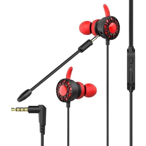 T5 Noise-canceling In Ear Wired Tablet Phone Gaming Earphones with Microphone