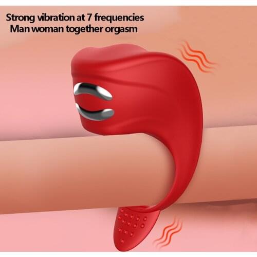 2020 New Time Delay Penis Rings Vibrator Cockring Silicone Sex Toys Penis Vibrator Clitoris Stimulate Sex Products For Men Rings