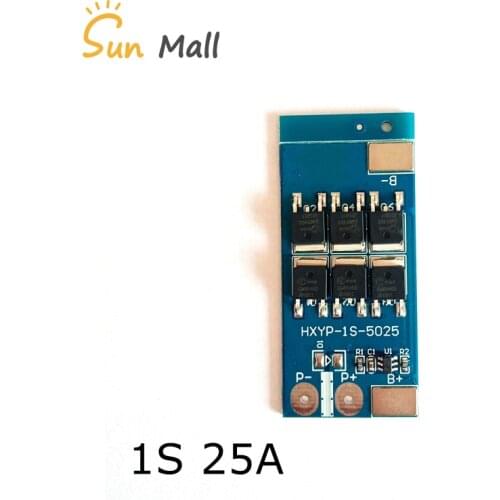 New arrival 1S 25A BMS 3.2V Lithium iron phosphate battery lithium battery charing Board protection Board Single battery 3.7V