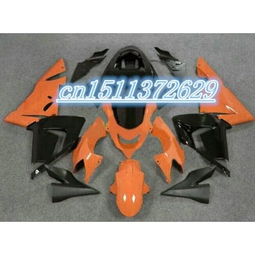 Dor-Hot sale Fairings for Kawasaki Ninja ZX-10R 04 05 ZX10R orange black bodywork 2004 2005 parts ZX10 fairing kits D