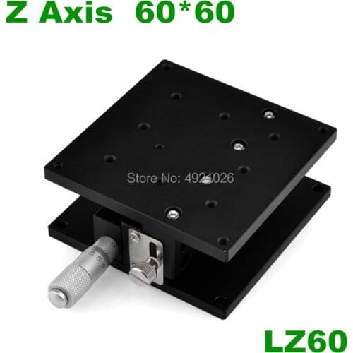 Z Axis 60*60mm LZ60 Optical Displacement Platform High precision micrometer Height adjustable Sliding stage Sliding table