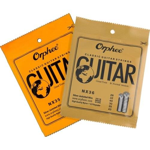 Hot Orphee Classic Classical Guitar Strings Nylon and Silver Plated Wire Hard/Normal Tension 028-043/028-045 Drop Ship