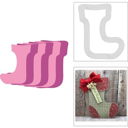 2021 New Nesting Sock Frame Clothes Metal Cutting Dies for DIY Scrapbooking Decor and Card Making Paper Craft Embossing No Stamp