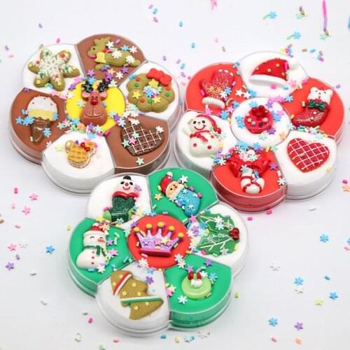 120ml Colorful Mixing Slime DIY Rainbow Slime Squishy Antistress Kids Foam Ball Cotton Slime Toy For Candy Plasticine Toy Gift