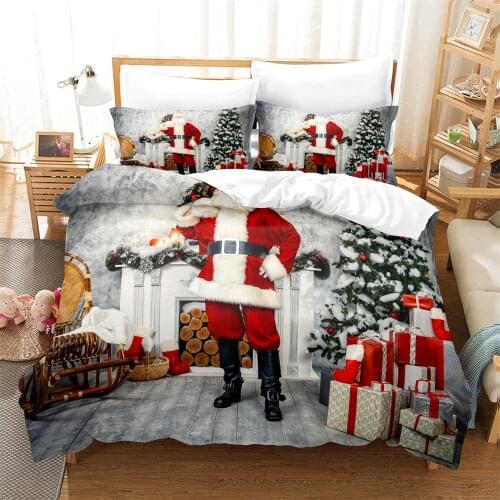 3D Christmas Bedding Set Queen Bedding Duvet Cover Set Bedding Set Bed Cover Cotton Queen Bedroom Bed Cover Set Bed Set Bedding