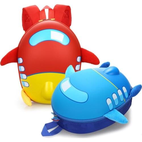 2020 Kids School Bags 3D Cute Airplane Design Backpack for Girls Boys Cartoon Shaped Children Backpacks Aircraft Kids Backpack