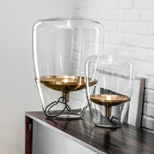 Modern Glass Table Lamp Fashion Design Nordic Table lamps LED Light For Living Room Art Bar Decor Home Table Lighting TA076