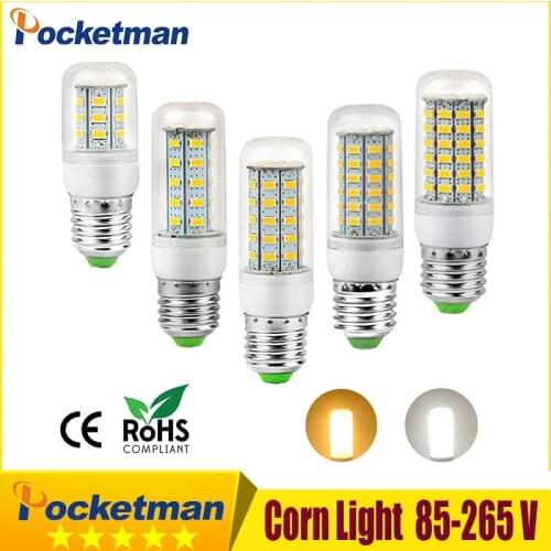 E27 LED Lamp E14 LED Bulb SMD5730 220V Corn Bulb 24 36 48 56 69LEDs Chandelier Candle LED Light For Home Decoration z20