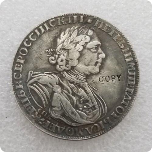 Tpye #3 (43MM) RUSSIA 1724 1 ROUBLE Coin COPY commemorative coins-replica coins medal coins collectibles