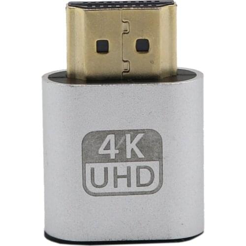 VGA HDMI-compatible Dummy Plug Virtual Display Emulator Adapter DDC Edid Support 1920x1080P For Video Card BTC Mining Miner new