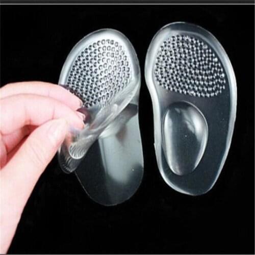 Women gel silicone forefoot pad pads insoles inserts massager anti-slip for high heels shoes sandals shoes accessories