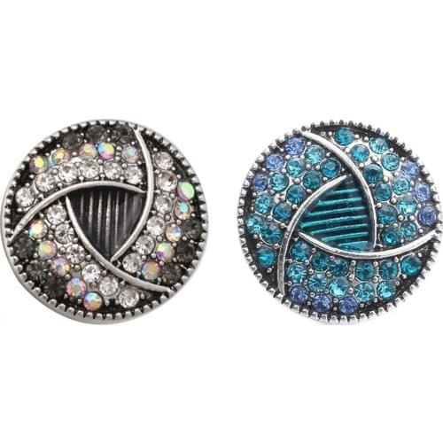 10pcs/lot New 18mm Snap Jewelry Retro Flower Snap Buttons Fit Snap Button Bracelet