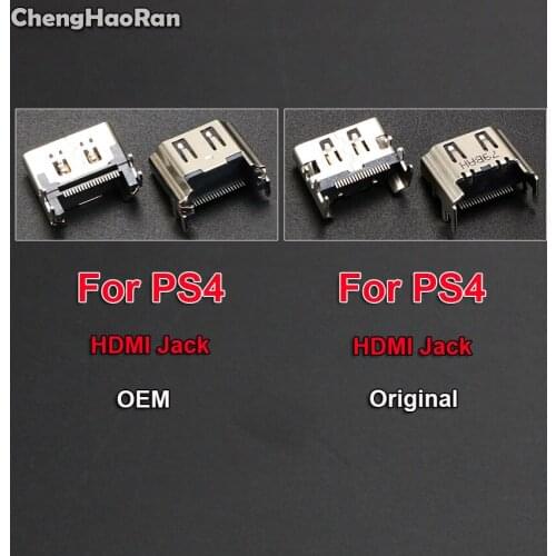 ChengHaoRan 1 Piece HDMI Port Socket Interface Connector Replacement for Sony Play Station 4 PS4 Controller HDMI Jack