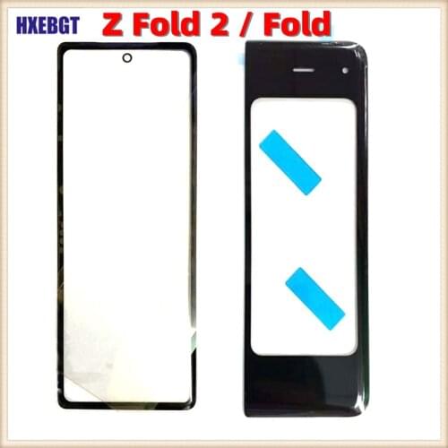 For Samsung Galaxy Z Fold 2 W21 5G F916 / Fold F900 LCD Display Outer Glass Lens Front Touch Panel Cover Smartphone Repair Parts