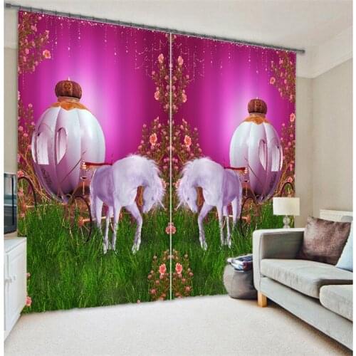 Customized Animal pattern Luxury 3D Blackout Window Curtain Drapes For Living room Bed room Hotel Wall Tapestry Cortinas
