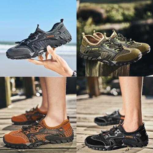 Big Size 39-48 Mens Water Shoes Men Upstream Trekking Sneakers Outdoor Hiking Fishing Aqua Beach Shoes Sea Barefoot Sports Shoes