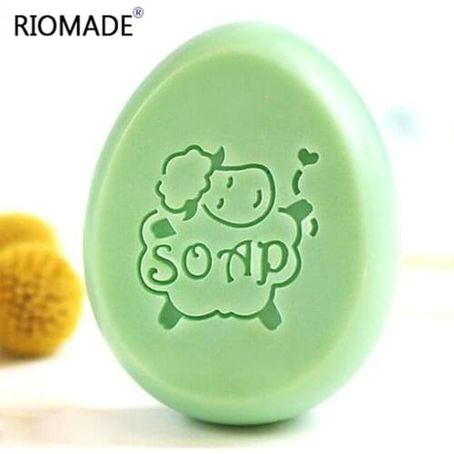 Goat Milk Handmade Soap Stamp Transparent Natural Cartoon Animal Series Plexiglass Soap Seal With Handle Acrylic Chapter Custom