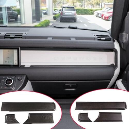 Car Co-pilot Trim For Land Rover Defender 90 110 2020-21 ABS Accessories Central Control Dashboard Wordmark Panel Car Decoration