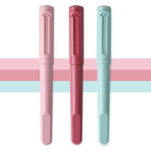 1-Piece Premiun Fountain Pen EF/F 0.38mm 0.5mm Refillable Ink Pens for Student Writing School Office Supplies Gift Stationery