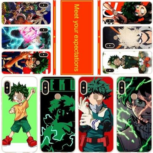 Silicone Case For Xiaomi Redmi Note 10 9 8 7 6 5 Pro Max 10s 9s 9T 8t 4G 5G Cover My Boku No Hero Academia