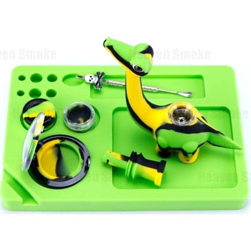 Silicone Rolling Tray Dab Mat ONLY Multi-function Tobacco Hand Roller Roll Case Dish Wax Storage Dabber Smoking Dry Herbs Holder