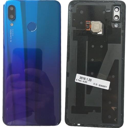 BINYEAE 3D Glass Rear Housing Battery Cover For Huawei Nova 3 With Fingerprint Sensor+Camera Lens+Logo Back Case