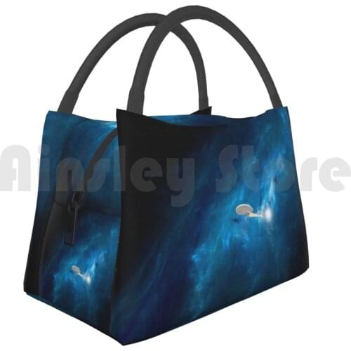 Cooler Lunch Bag Picnic Bag ................Engage! Engage Tv Movie Famous Enterprise Nebula Hot Heat Space Galaxy