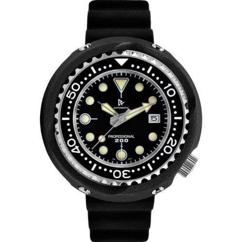 RDUNAE Tuna Diver Watches 200M Water Resistance Sapphire Glass C3 Luminous Dial NH35A Automatic Movement Mechanical Wristwatch