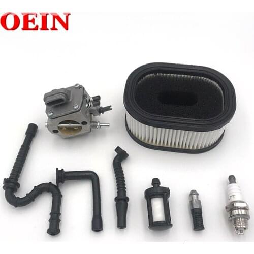 Air Fuel Oil Filter Oil Fuel Hose Spark Plug Carburetor Kit For Stihl 044 461 046 MS440 MS460 Chainsaw Parts
