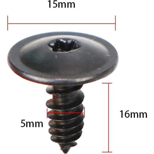 10/20/40/50pcs Engine Cover Undertray Splashguard Wheel Arch Torx Screw Fastener Clips Universal for VW Audi 5x16mm Clips