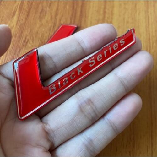 3D Red Auto Stickers AMG Black Series Badge Emblem Decal Motorcycle Modified Car Accessories