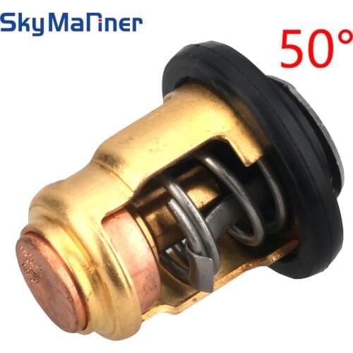 50 degree Thermostat 6E5-12411 688-12411 6H3-12411 6E5-12411-10 for Yamaha FOR SUZUKI Outboard Motor 15 25HP 30HP 40HP 220HP