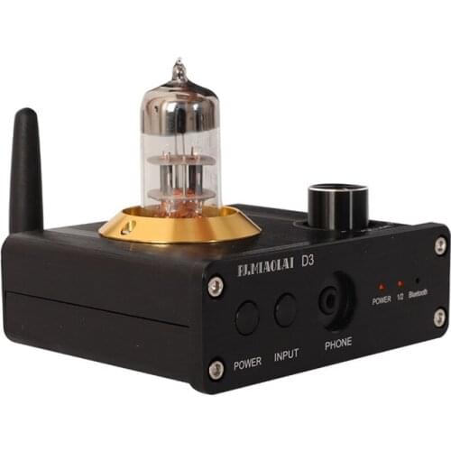 6N3 Headphone amplifier HIFI tube audio decoder supports Bluetooth 5.0 optical coaxial input stereo Audio buffer preamplifier