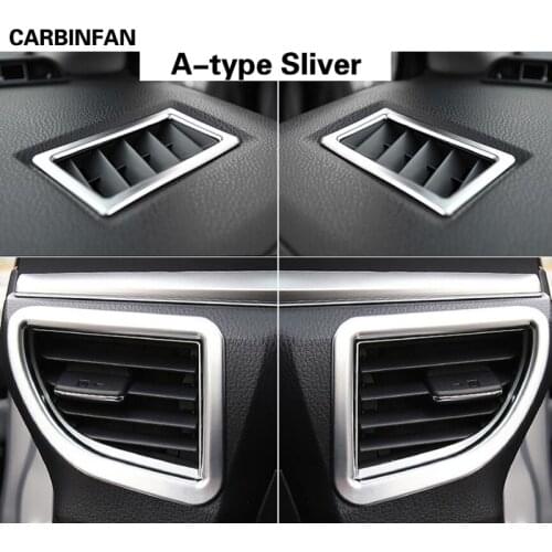 ABS Front Air Vent Dashboard Outlet Cover Trim Frame Bezel Garnish Molding Surround For Toyota Corolla Altis 2014 2015 2016