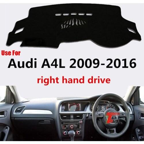 TAIJS Factory 3 Colors Car Dashboard Cover Casual Mat Fit for Audi A4L 2009 2010 2011 2012 2013 2014 2015 2016 Right Hand Drive