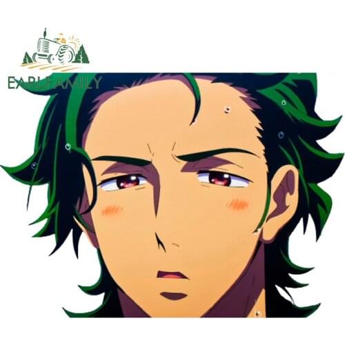 EARLFAMILY 13cm x 9.4cm for SK8 the Infinity Anime Car Stickers Camper Decal Vinyl Car Wrap Motorcycle Refrigerators For JDM RV