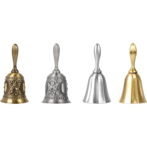 Hand Call Bell Multi-Purpose Musical Toys Gifts for Children Kids for Wedding Decoration Alarm School Church Classroom Bar