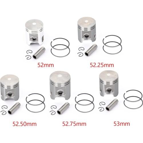 Topteng Piston Kit & Rings Set Fit for Yamaha YW YQ YN 100 BWS Aerox 1999-2003 4VP-E1631-10 4VP-E1631-19 Motor Parts