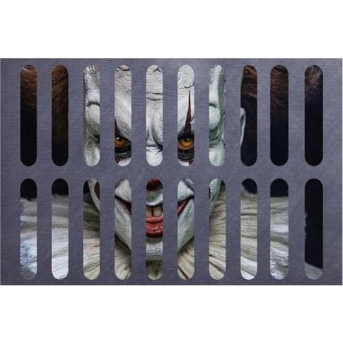 Halloween Clown Door Mat Clown Floor Carpet Horror Welcome Door Mat For Halloween Front Door Decor Antiskid Material Practical
