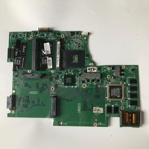 PALUBEIRA For Dell XPS L702X L701X Laptop Motherboard DAGM7MB1AE1 CN-0YW4W5 0YW4W5 HM67 GT555M GPU Main board full test