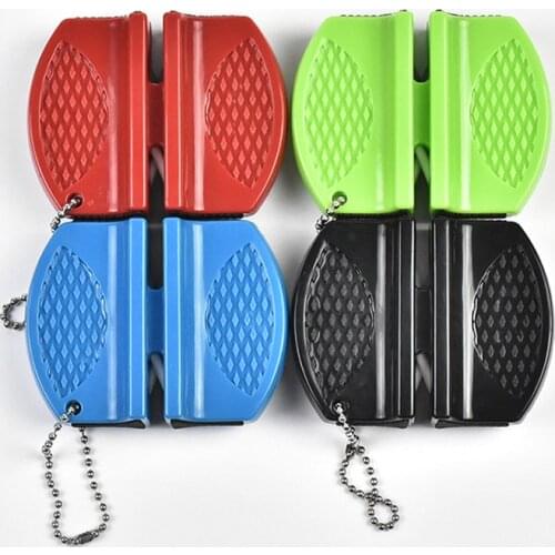 Mini Double-sided Whetstone Sharpener Kitchenware Portable Sharpening Knives Stone Fast Sharpener Knives Stone Wholesale