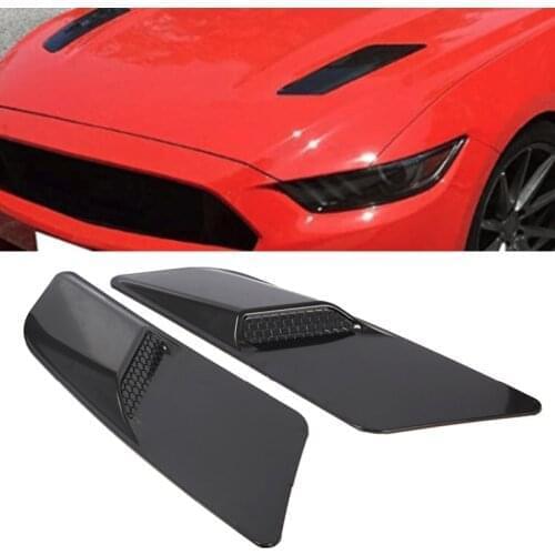 Front Hood Vent Black Car Air Intake Trim Panel For Ford Mustang 2015 2016 2017