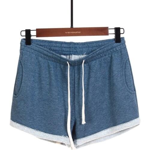 Casual Solid Color Shorts 2021 Women Drawstring Elastic Waist With Pocket Ladies Home Pajamas Fitness Jogging Shorts Sweat