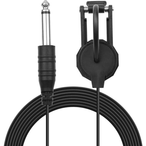 Clip-on Instrument Pickup Guitar Pick-up Mini Transducer with 1/4 Inch Connector 2.4M Cable for Acoustic Guitar Violin