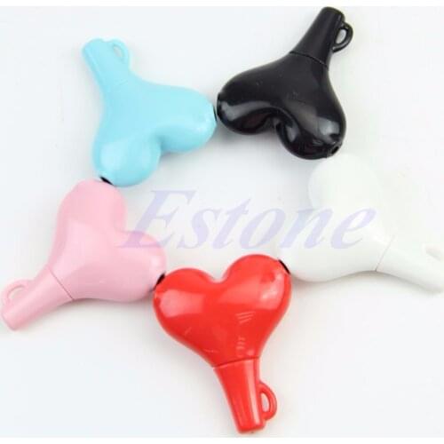 3.5mm Stereo Audio Headset Heart Shape Headphone Splitter Connector Adapter Cute Earphone Accessories