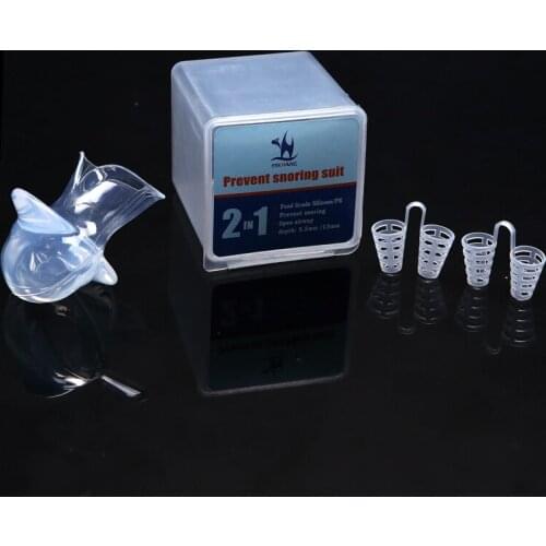 Tongue Anti Snoring Silica Gel Stops The Tongue Nose Clip Anti Snoring Nose Purifier Breathe Easier Medical Household Equipment