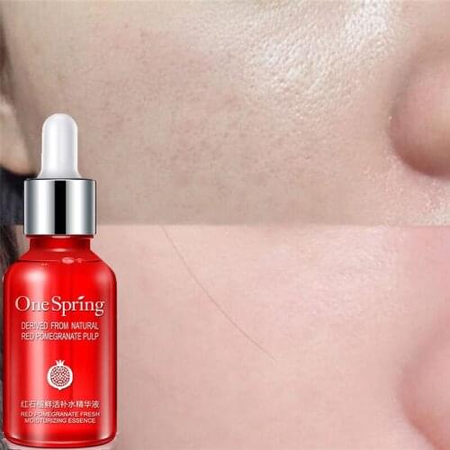 Liquid Face Primer Makeup Base Moisturizing Soft Brighten Skin Care Red Pomegranate Hyaluronic Acid Serum