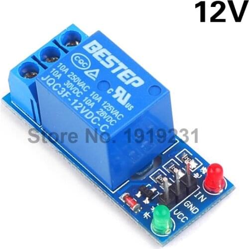 12V 1 Channel Relay Module Low Level for SCM Household Appliance Control for Arduino