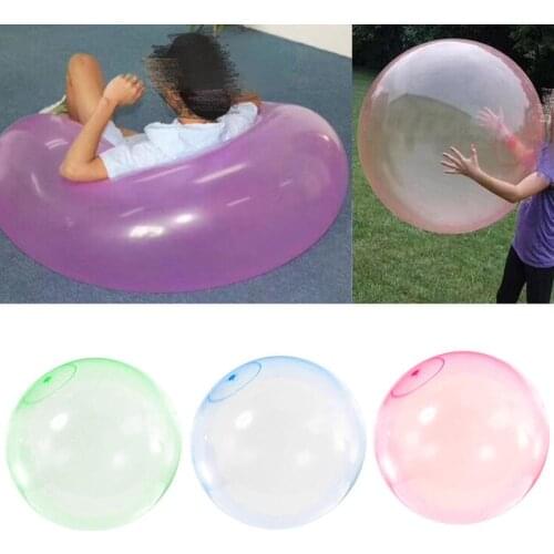 120CM Children Outdoor Soft Squishies Air Water Filled Bubble Ball Blow Up Balloon Toy Fun party game for kids inflatable gift